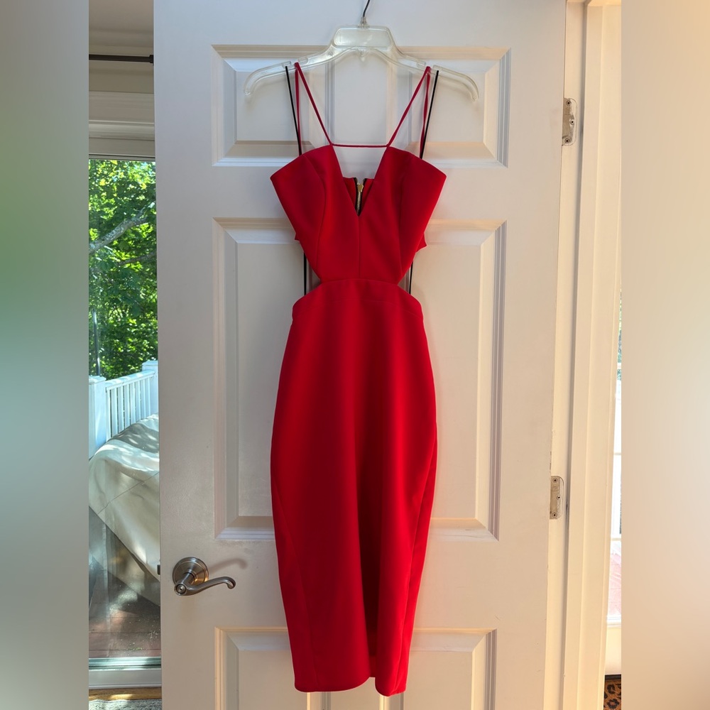Res cut out midi dress